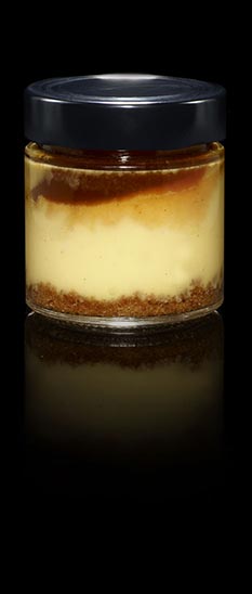 Gâteau au fromage vanillé, congelé