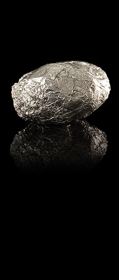 Pomme de terre Idaho, crue et emballée